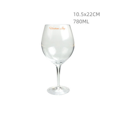 Drinking Jumbo Wine Glass Crystal Wine Decanter Glass 780ML Custom