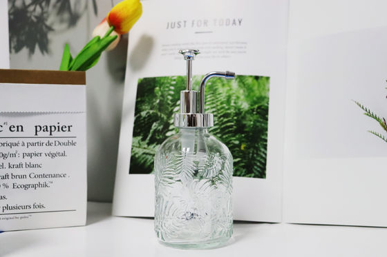 Glass Item Title Clear Glass Soap Dispenser Bottle with Stainless Steel Pump