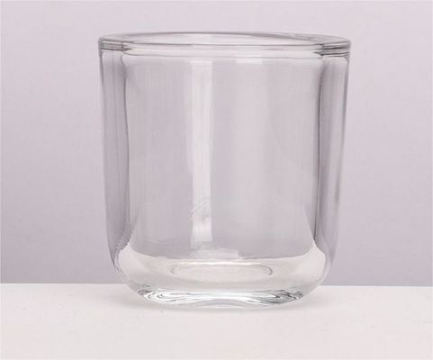 150ml Elegant Ribbed Glass Votive Candle Holders For Wedding Party Home Decor