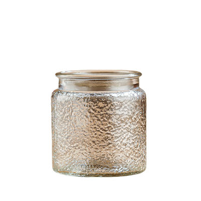 500ml Custom Silk Screen Logo Glass Jar with Free Design Label Clear Transparent Carton Packed