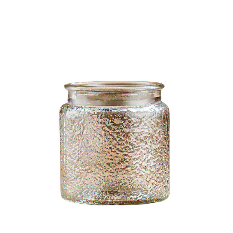 500ml Custom Silk Screen Logo Glass Jar with Free Design Label Clear Transparent Carton Packed