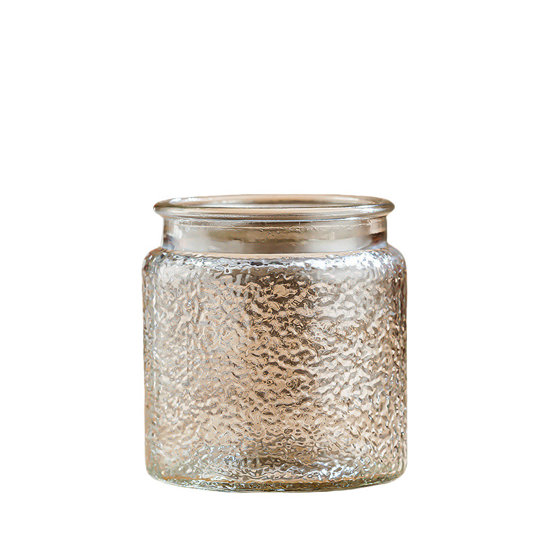 500ml Custom Silk Screen Logo Glass Jar with Free Design Label Clear Transparent Carton Packed