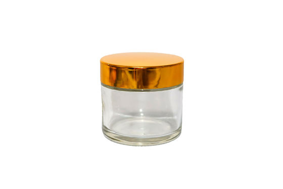 หมวกสกรู 60ML กระปุกแก้วโปร่งใส เครื่องสําอางความทนทาน